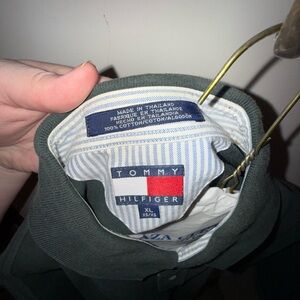 90s VINTAGE Tommy Hilfiger Dark Green Polo Shirt XL